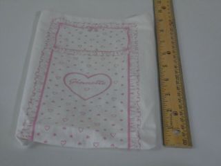 Vintage Vogue Ginnette Doll Crib Bedding Baby Bed Pink Hearts Cover