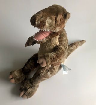 Build A Bear T - Rex Dino Dinosaur Golden Brown Fuzzy Plush Stuffed Animal