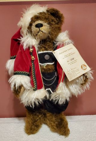 Hermann - Bavarian Santa Bear,  Le Of 1000,  16 " Tall,  Mohair,  Made In Germany,  Ta