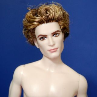 Twilight Jasper Ken Barbie Nude Doll Basics Body Pale Skin Rooted Curly Hair