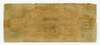 1853 $10 The Farmers & Exchange Bank of Charleston,  SOUTH CAROLINA Note 2