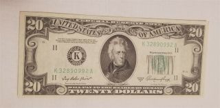 West Point Coins 1950A $20 Federal Reserve Note ' K ' Dallas Choice BU 2