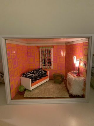 American Girl Ag Mini Illuma Room Groovy Room