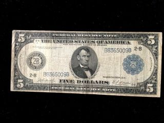Five Dollar Large Size Note Series Of 1914
