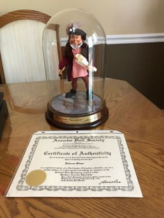 Annalee Doll Society Folk Christopher Columbus With Glass Dome