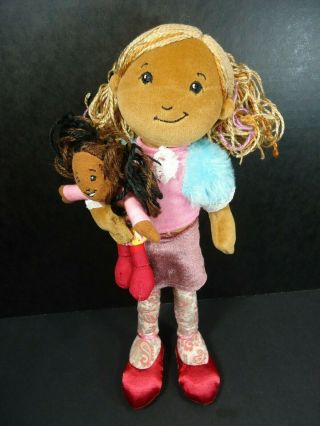 Groovy Girls Shayla African American Doll Plush 13 " With Mini Doll