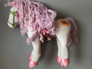 Groovy Girls Horse Duchess White Pink Pony Plush Saddle