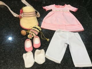 American Girl Doll Caroline’s Meet Outfit And Accessories