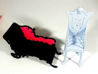 Monster High Freaky Fusion Catacombs Couch Chaise Lounge And Chairb - 9