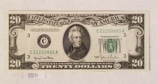 West Point Coins 1950 $20 Federal Reserve Note 