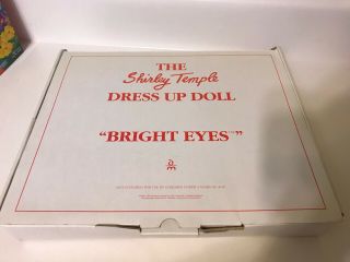Danbury Shirley Temple Dress Up Doll Bright Eyes Outfit & Box 16”