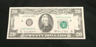Crisp 1969 Series C 20 Dollar Bill Uncirculated