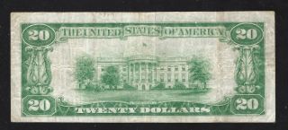 1929 $20 San Francisco,  California - Bank of America Type 2 2