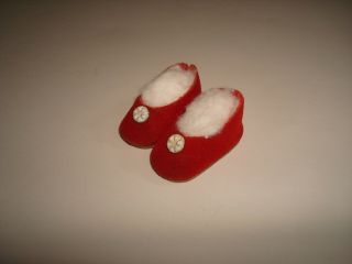 Vtg 1950s Muffie Doll Slippers/shoes Fit Madame Alexander/ginny Vogue/ginger/8 "