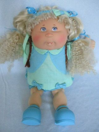Cabbage Patch Kids Doll Blonde Corn Silk Hair,  Lavendar Eyes,  All 2004