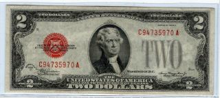 1928 - D,  $2.  00 United States Note,  is CU; Red Seal. 2