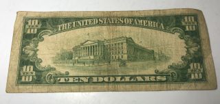United States of America $10 Silver Certificate Series 1934A North Africa 3