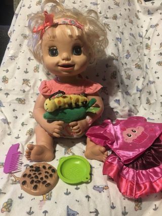 Htf Hasbro Soft Face Baby Alive Doll 2007 Learns To Potty & Cupcake Outfit