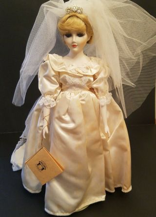 Artisan Porcelain Madame Shiao - Yen Dorcey Creations Princess Diana Wedding Doll