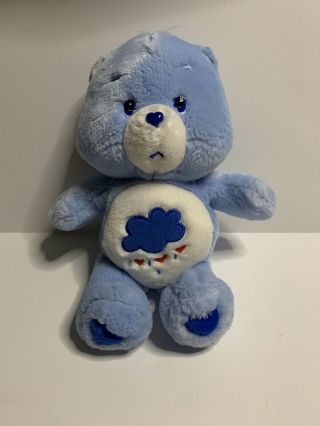 12” Care Bear Grumpy Plush Toy Blue Cloud Heart Rain