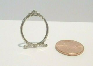 Pete Acquisto Silver Miniature Oval Picture Frame