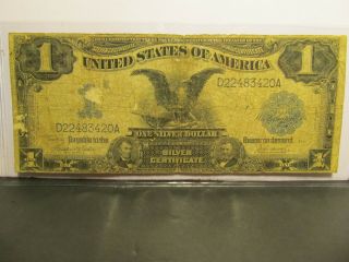 Series Of 1899 1.  00 One Dollar Silver Certificate " Black Eagle " Large Note