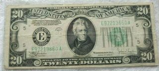 1934 C Series $20 Dollar Bill - Frb - Richmond Va