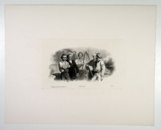 Abn Proof Vignette Of Allegorical Workers Sailor Blacksmith 1860 - 70s Unc - Cu Abn