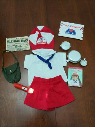 American Girl Molly Camp Gowonagin Outfit & Equipment - Euc - Retired