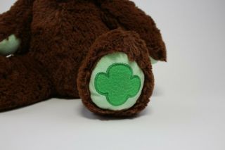 Build a Bear Thin Mints Brown With Green Plush Bear Girl Scout Cookies 15 