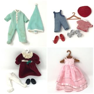 8 " Madeline Doll Clothes 4 Outfits: Pajamas,  Skating,  Recital & Flower Girl