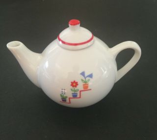 American Girl - Molly - Tea Pot With Lid From Birthday Tea Set - Pleasant Co.
