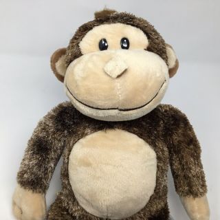 Build A Bear Babw Monkey Smiling Stuffed Chimp Ape Brown 18 " Gorilla Plush