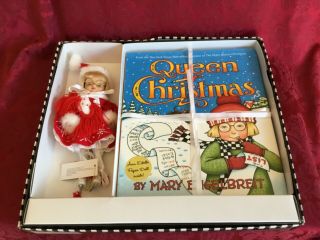 Nib Tonner Queen Of Christmas 8” Doll " Ann Estelle ",  Mary Engelbreit Book 2003