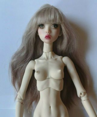 Dusky Grey / Rose Alpaca Wig For Popovy Sisters Doll
