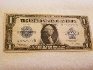 1923 Us $1 One Dollar Large Size Silver Certificate