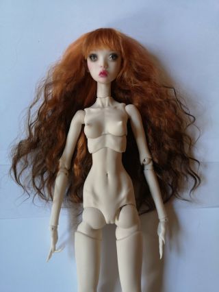 Red / Brown Alpaca Wig For Popovy Sisters Doll