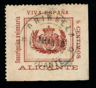 K146 Spain Civil War.  Local Stamp Alicante.
