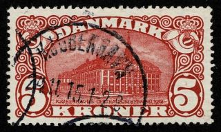Denmark Stamp Scott 135 5k General Post Office,  Copenhagen Well Center $175