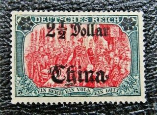 Nystamps German Offices Abroad China Stamp 56 Og H $27 Signed