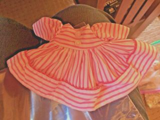 Madame Alexander - Kins Wendy Doll Tagged Outfit Pink Strips Button Down The Back
