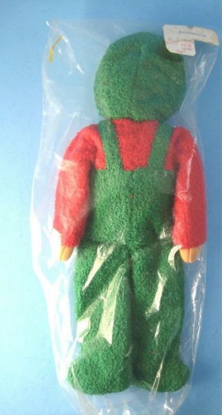 Kathe Kruse Terry Cloth Doll in Package Baby Toy Red and Green Outfit 3