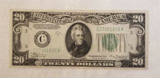 West Point Coins 1934 - A $20 Federal Reserve Note ' C ' Philadelphia 2