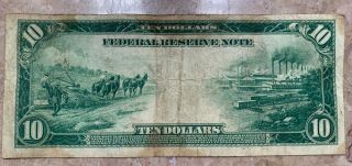 1914 $10 Federal Reserve Note FRN Atlanta 6 - F F6746279A 2