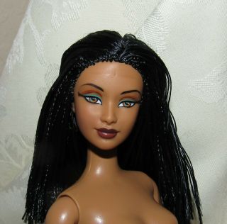 Nude Barbie Doll Dotw Princess Of The Nile Black Hair For Ooak
