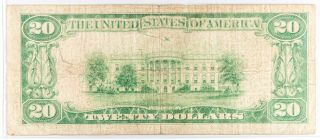 1929 Twenty Dollar $20 NATIONAL CURRENCY Bank Note YORK Brown Seal 2