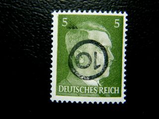 Local Germany 1945 Overprint Schwärzungen Chemnitz 9 C1 Mnh Inverted Signed
