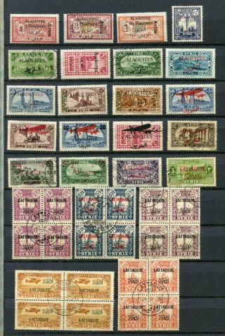 Alaouites Lattaquie French Colonies M&u Lot 40 Stamps
