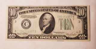 West Point Coins 1934 - D $10 Federal Reserve Note 