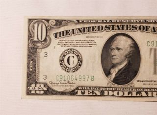 West Point Coins 1934 - D $10 Federal Reserve Note 